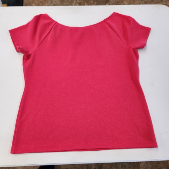 Ann Taylor pink capped sleeve shirt - Picture 4 of 4